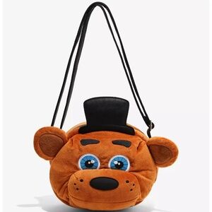 Five Nights At Freddy's Freddy Fazbear Plush Crossbody Bag NWT